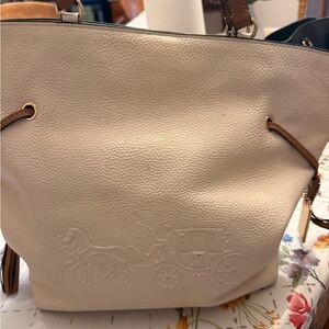 Coach Elegant Cream Tote Bag